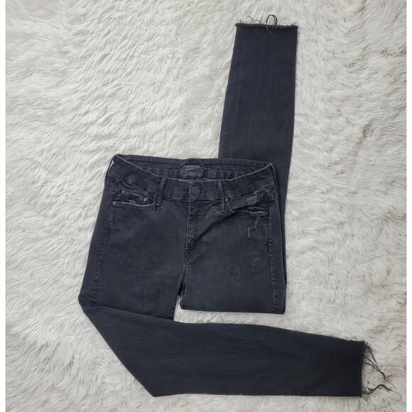 Mother The Looker Black Skinny Jeans 27 / 4 - Picture 2 of 12